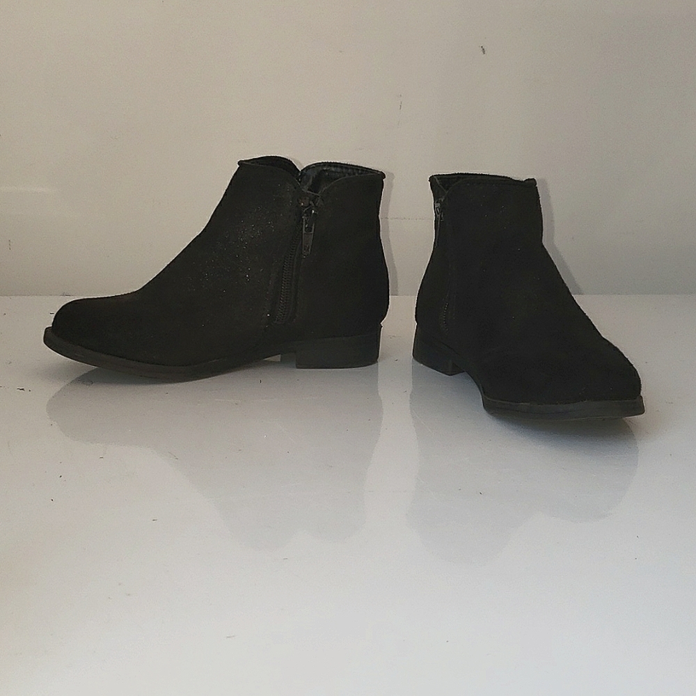 Cat & Jack Toddler Girls Black Ankle Boots Size 8